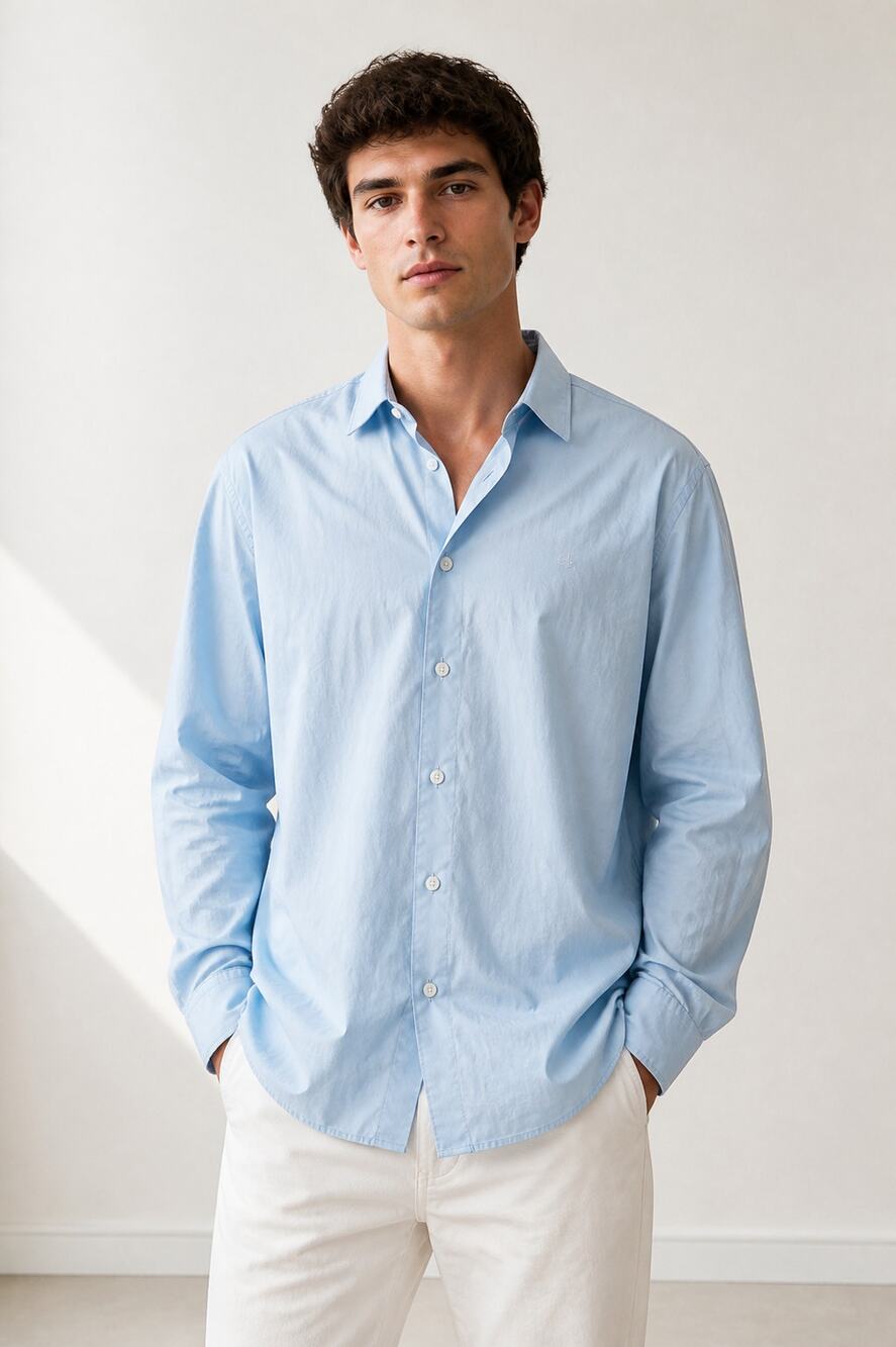 Calvin Klein Light Blue Button Down Shirt M